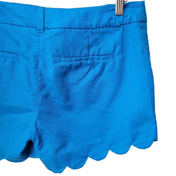 J.Crew Linen Blend Scallop Shorts Size 6 - Picture 6 of 15
